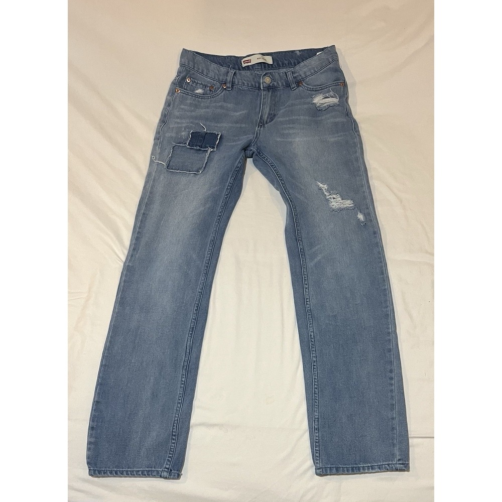 Levi's 511 Slim‎ Fit Mending Patched Jeans 20 Reg 30x30